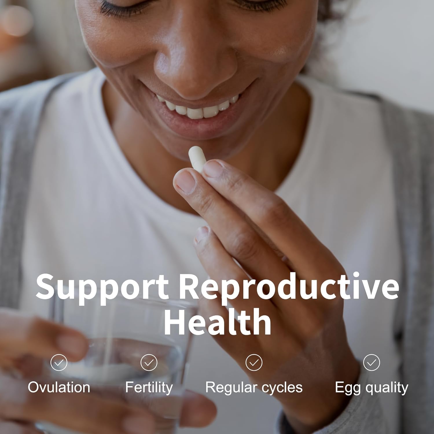 Suplemento vegano inositol para higiene y ciclo menstrual sano