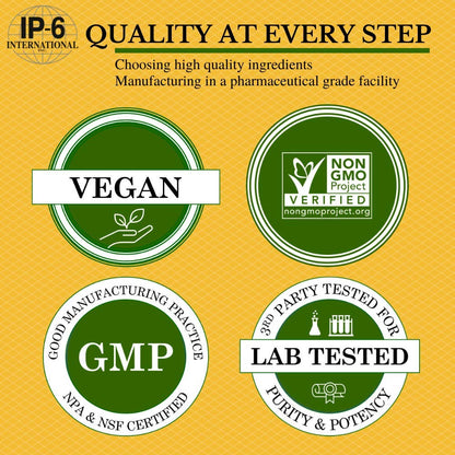 Suplemento vegano IP6 Gold con certificación sin OGM