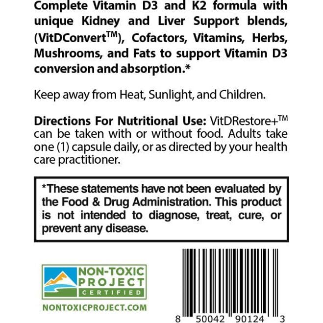 Suplemento vegano sin GMO VITDRestore+