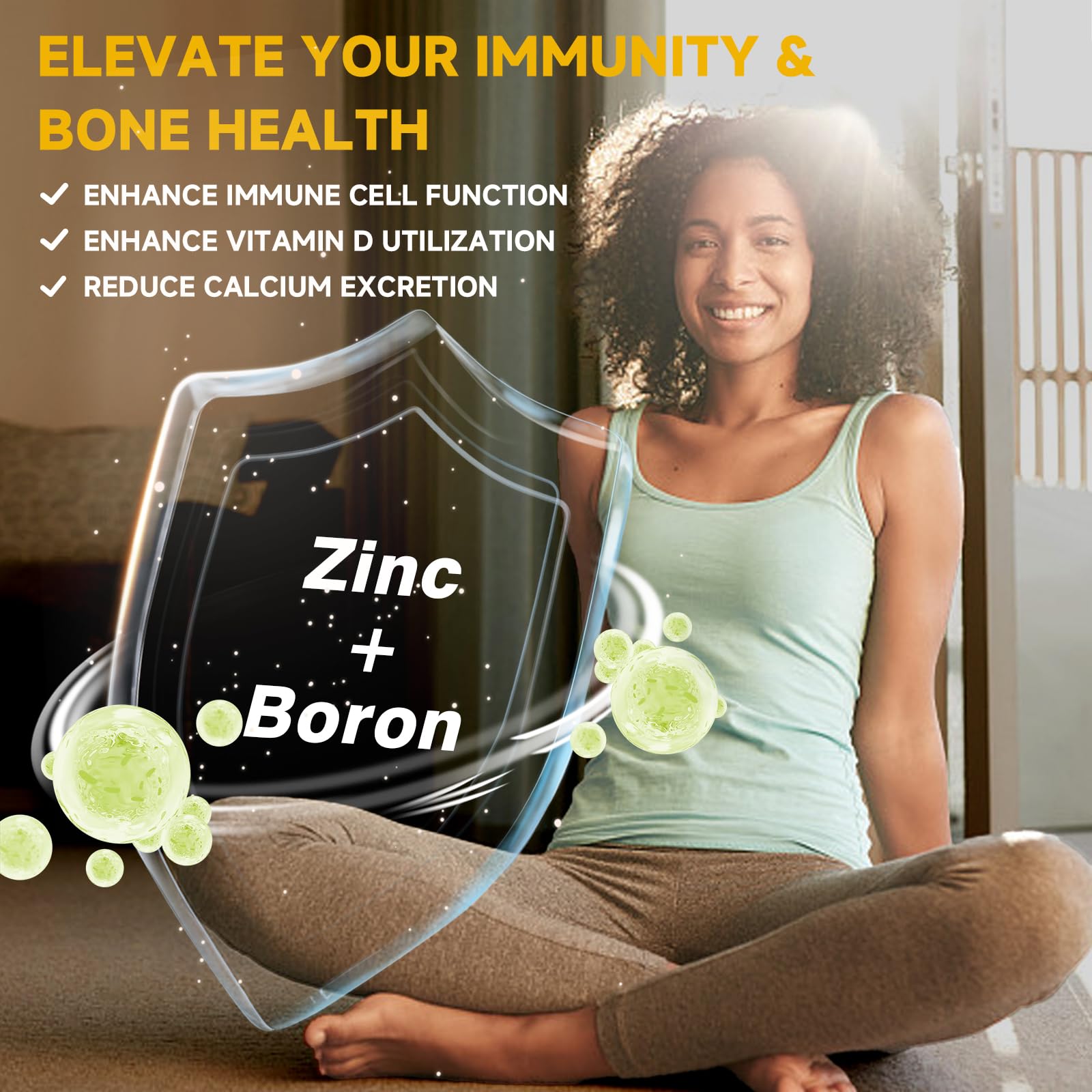 Suplemento vegano vitamina d3 k2 con zinc y boro drfoster