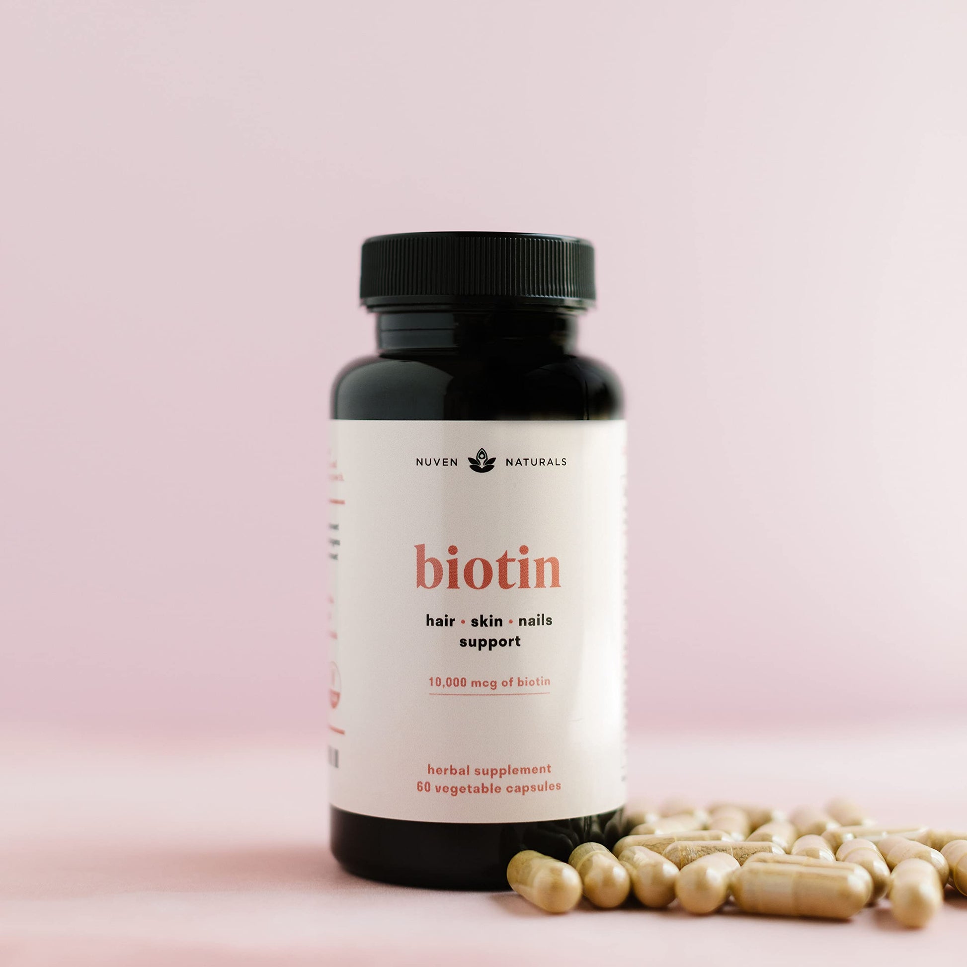 Suplemento vegano vitaminas para cabello, piel y uñas