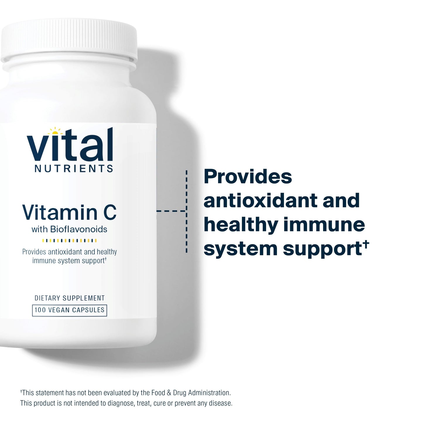 Suplemento vegano Vital Nutrients vitamina c y bioflavonoides
