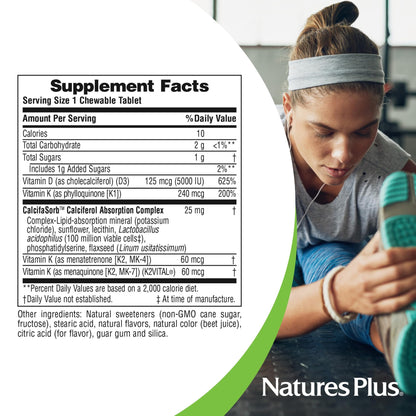 Suplemento vegetariano D y K Natures Plus 60 unidades