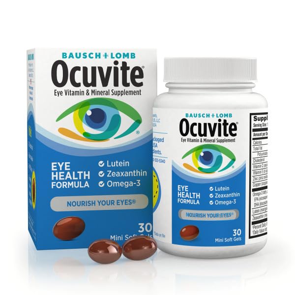Suplemento para la vista Ocuvite antioxidantes y omega 3