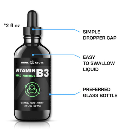 Suplemento vit b3 líquido fácil de tragar think above