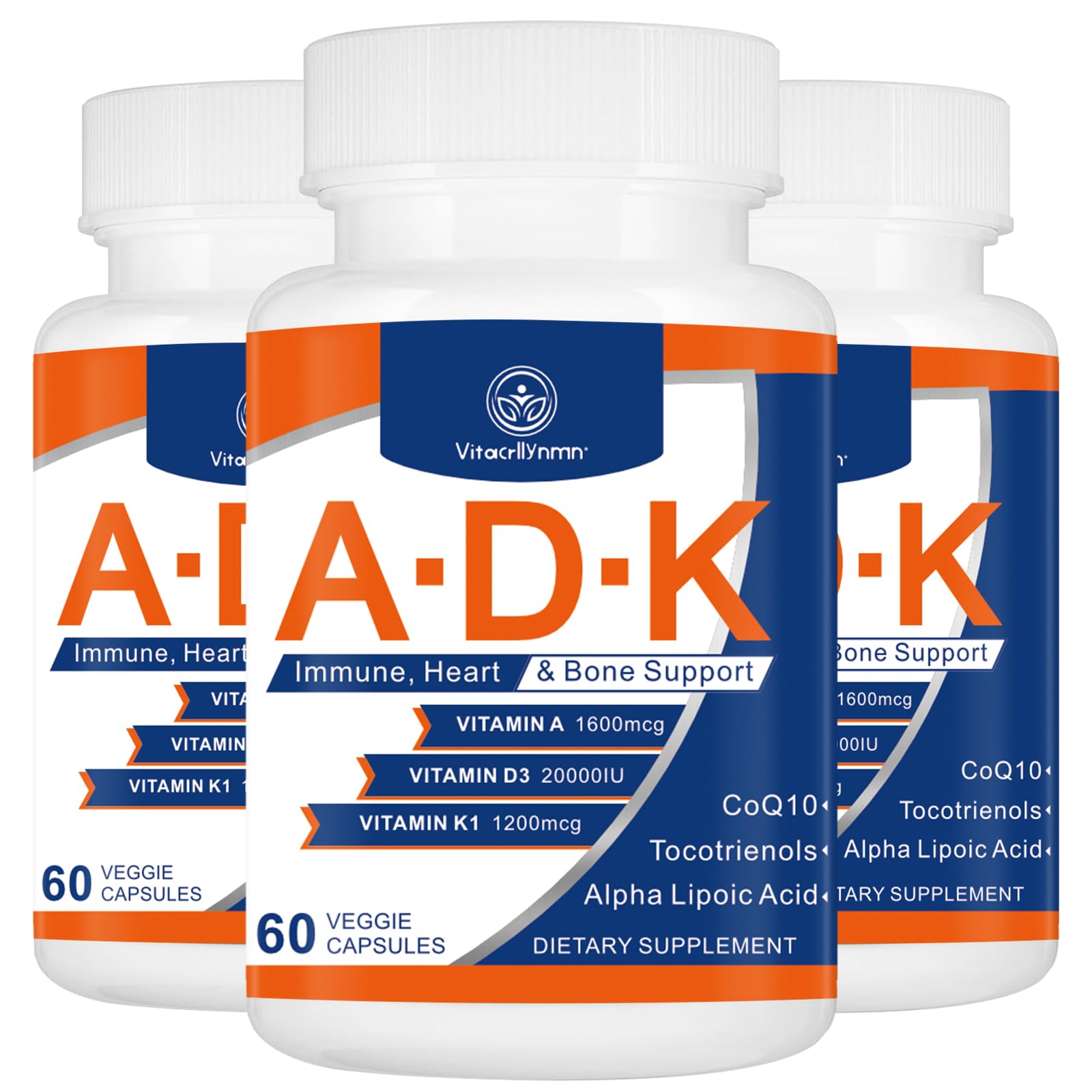 Suplemento VITACRLLYNMN ADK vitaminas A D3 K1