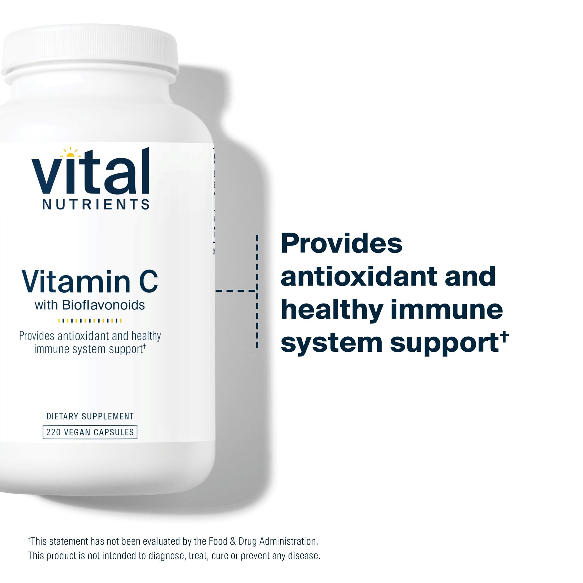 Suplemento Vital Nutrients vitamina C cápsulas veganas limpias