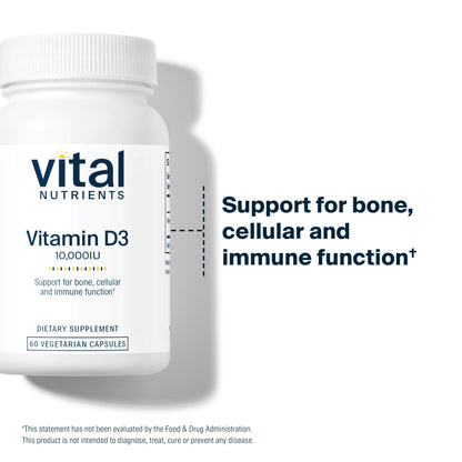 Suplemento Vital Nutrients Vitamina D para función celular inmune