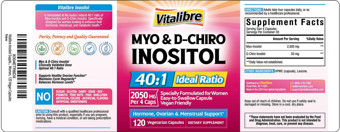 Suplemento Vitalibre apoyo hormonal mujeres sin alérgenos