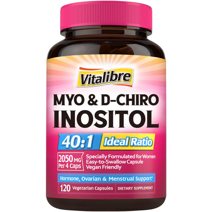 Suplemento Vitalibre inositol 40:1 fertilidad y apoyo hormonal mujeres