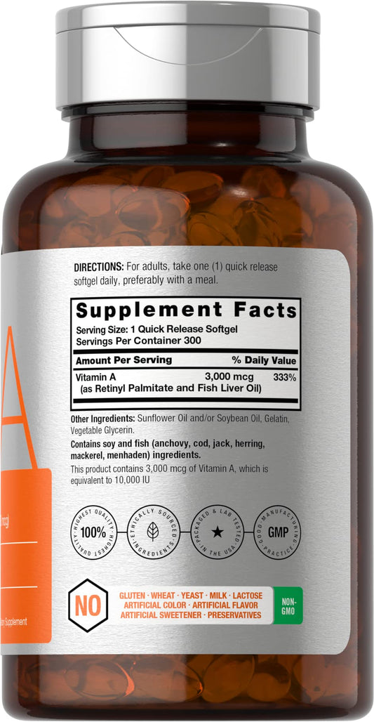 Suplemento de Vitamina A Horbäach en Cápsulas