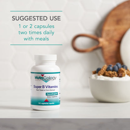 Suplemento vitamina b Nutricology frontal etiqueta