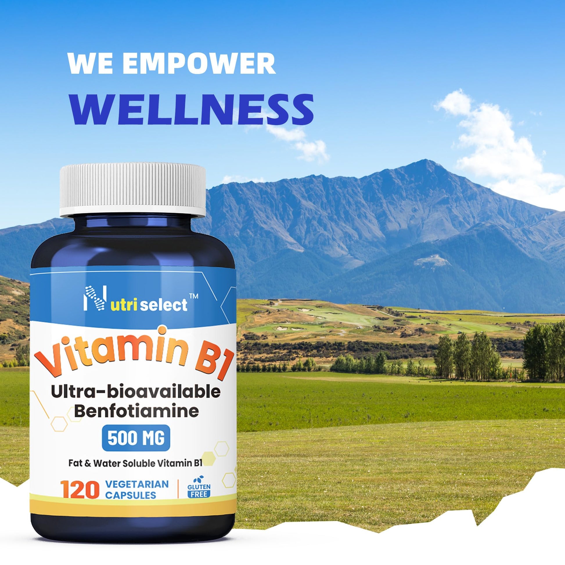 Suplemento Vitamina B1 NUTRISELECT sin OGM sin gluten