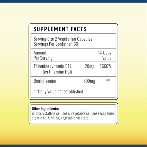 Suplemento de vitamina B1 YOYKYE libre de gluten