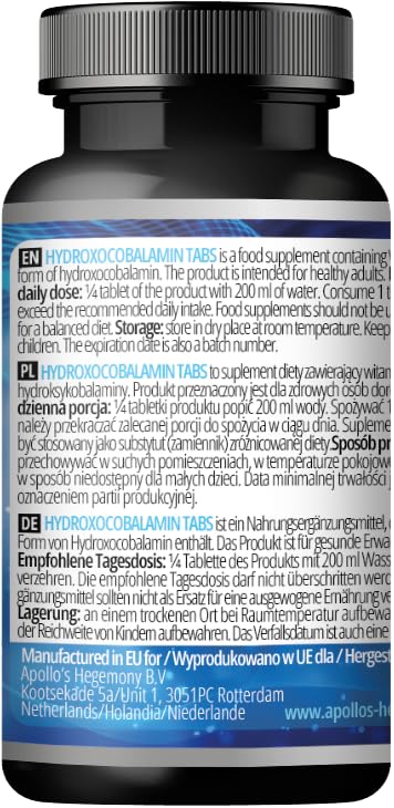 Suplemento vitamina b12 apollo's hegemony envase lado