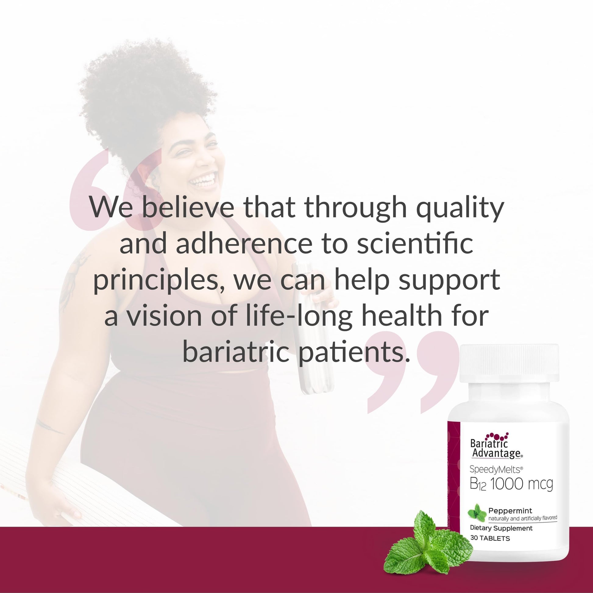 Suplemento con vitamina b12 y folato bariatric