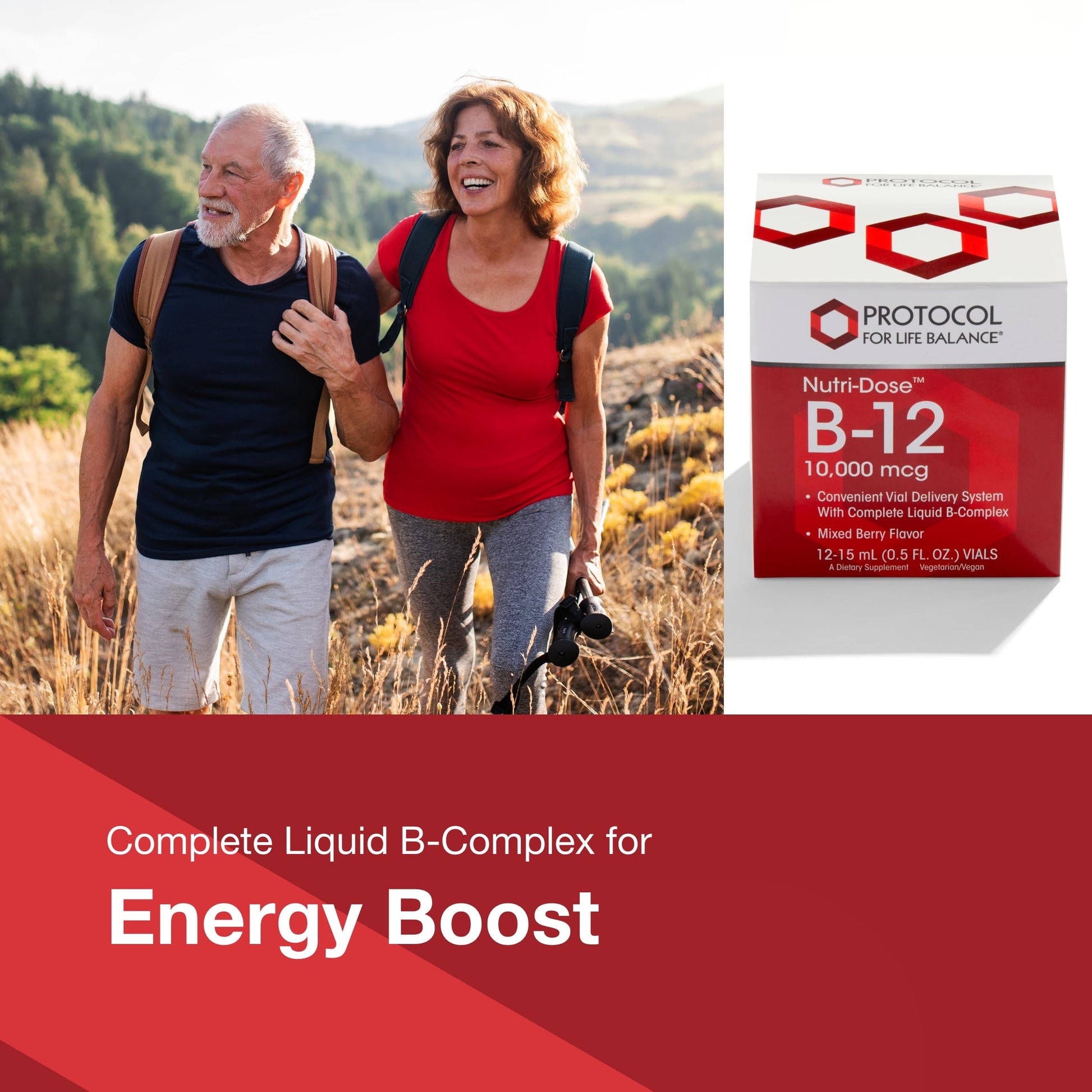 Suplemento de Vitamina B-12 con Folato y Biotina