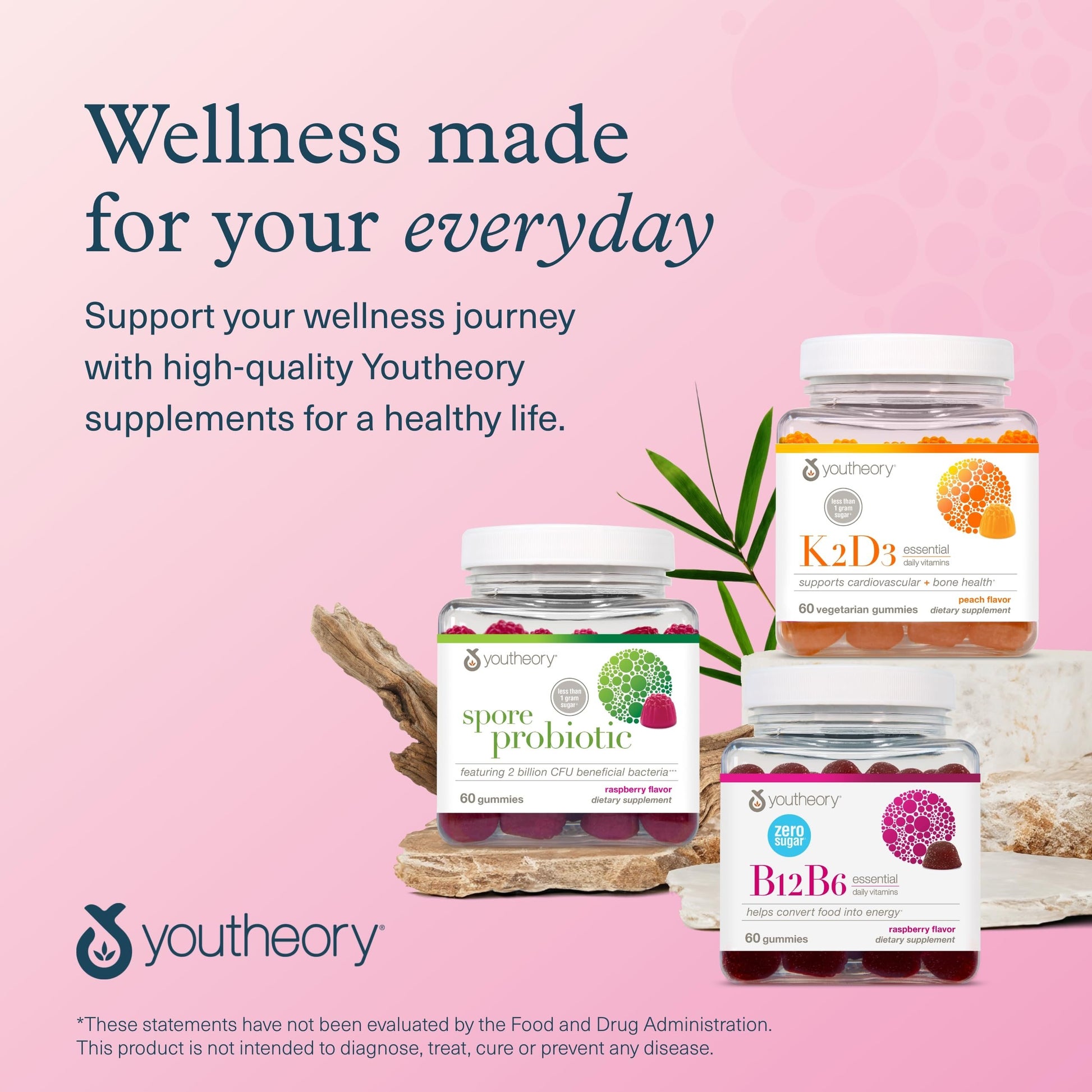 Youtheory suplemento vitamina B6 y B12 vegano saludable