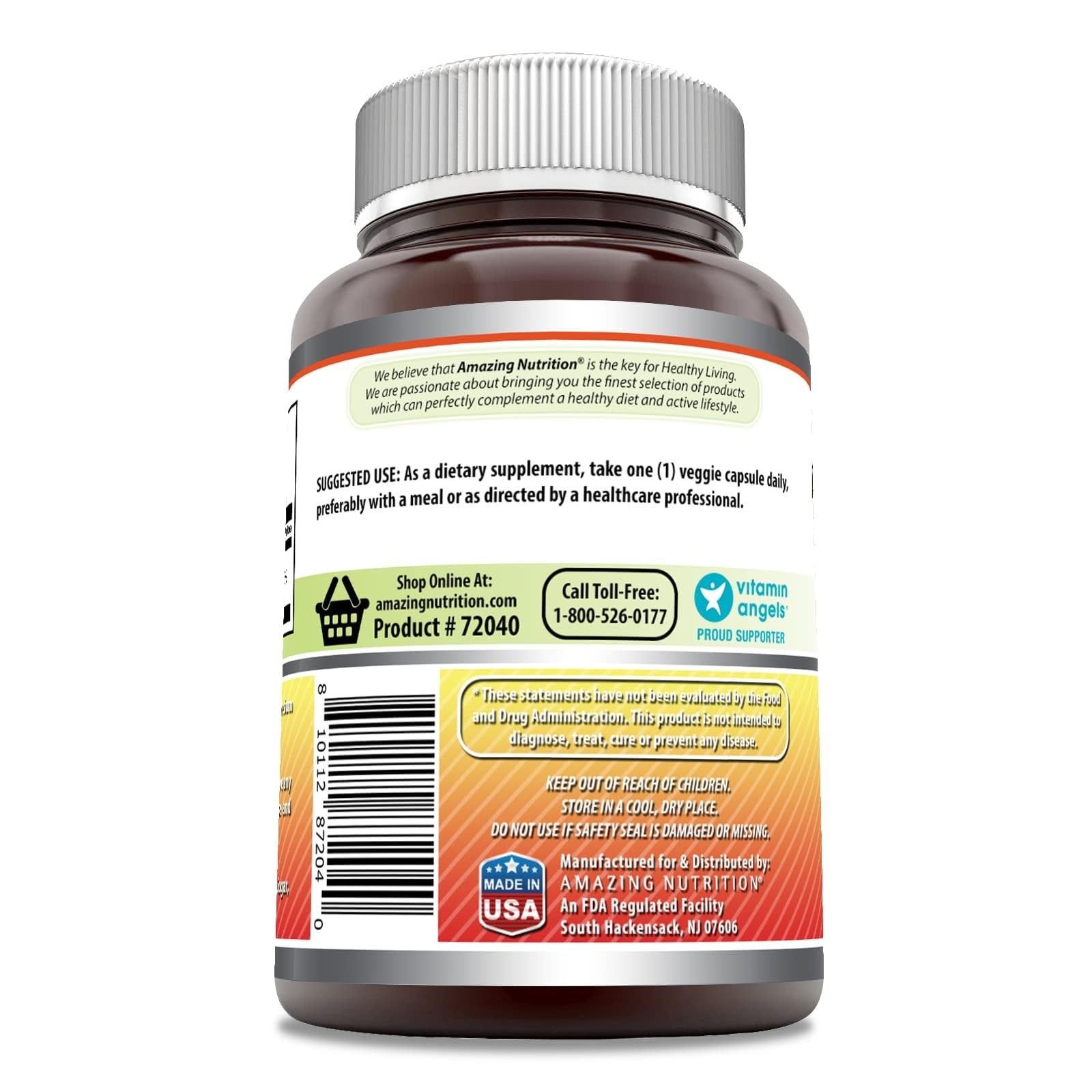 Suplemento vitamina C 1000mg no transgénico Amazing Formulas