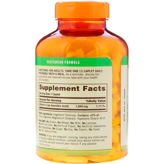 Suplemento vitamina c 1000 mg Sundown para sistema inmune
