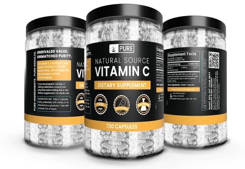 Suplemento vitamina C capsula lado