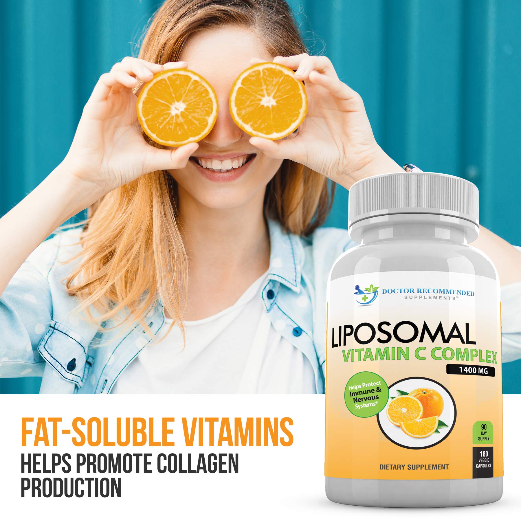Suplemento Vitamina C liposomal cápsulas naturales Doctor Recommended