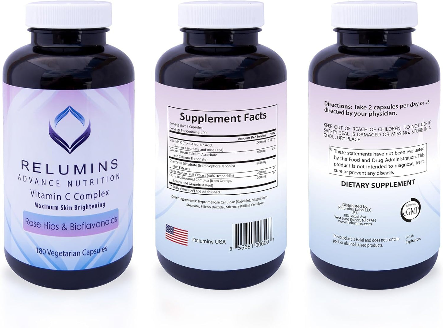 Suplemento vitamina C Relumins caja principal