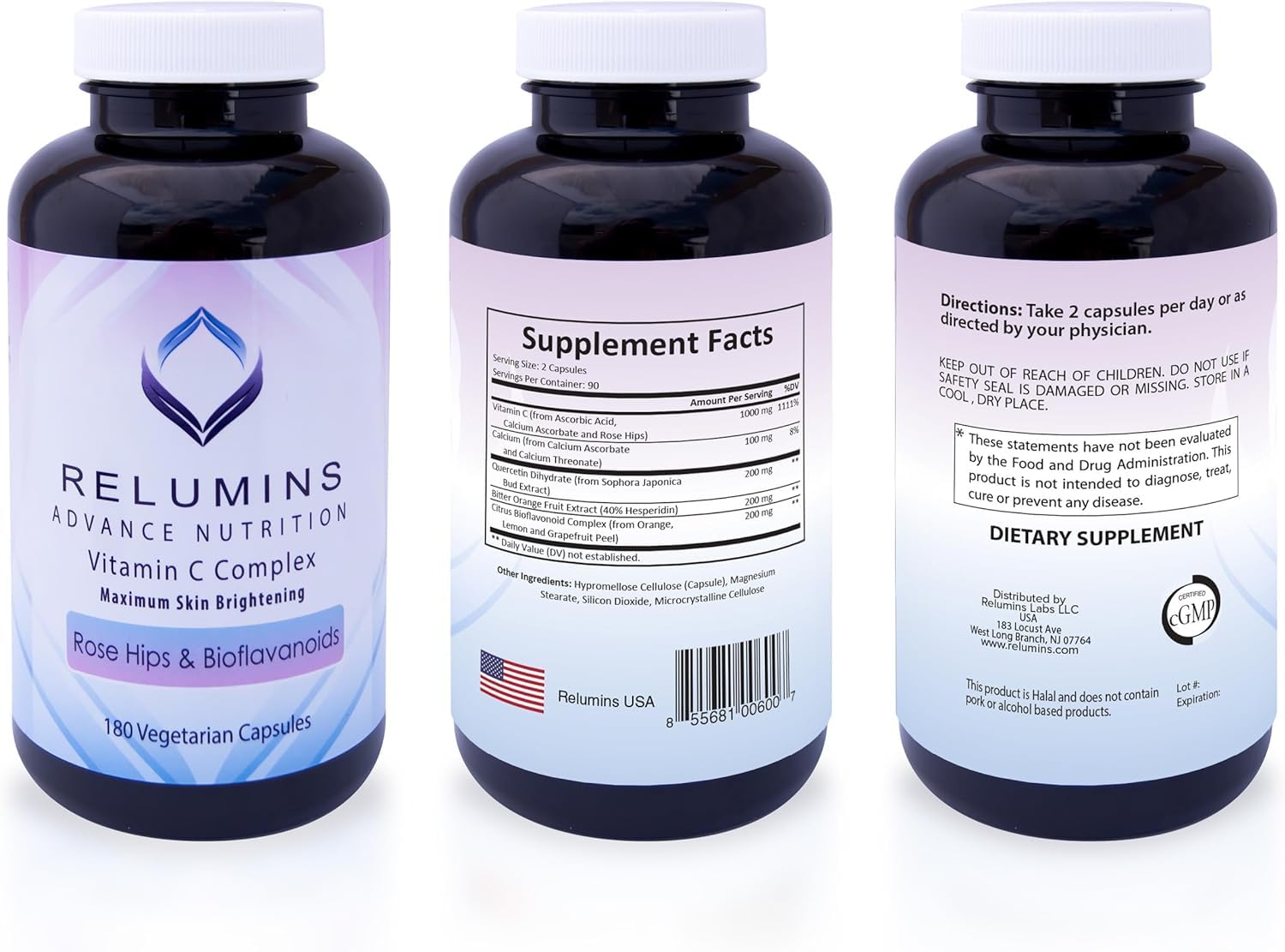 Suplemento vitamina C Relumins caja principal