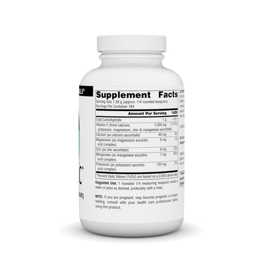 Suplemento vitamina c Source Naturals 1000 mg polvo envase frontal