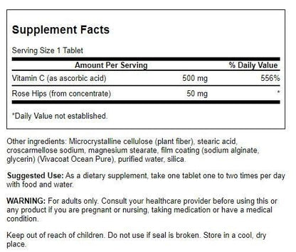 Suplemento vitamina c Swanson escaramujo salud piel