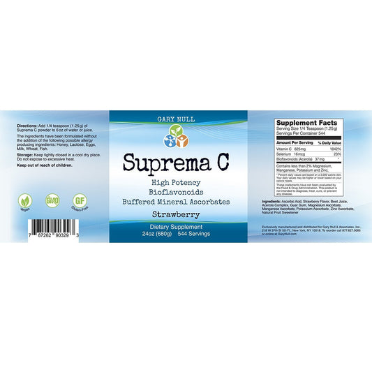 Suplemento vitamina c vegano con bioflavonoides Gary Null