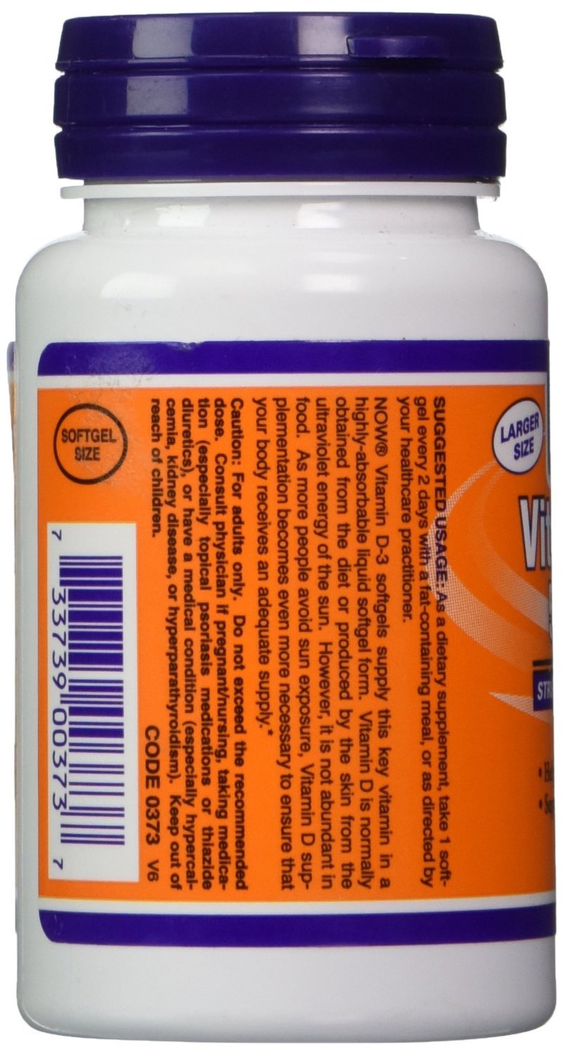 Suplemento Vitamina D-3 alta resistencia