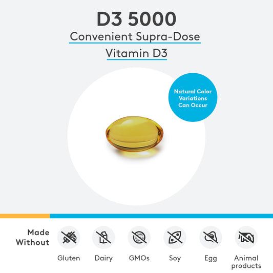 Suplemento vitamina d3 5000 iu xymogen respaldo inmunológico