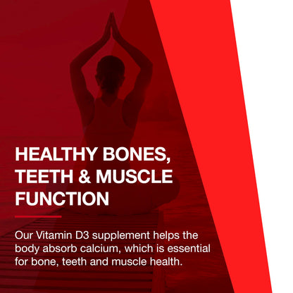Suplemento vitamina d3 alta dosis para salud ósea y dental