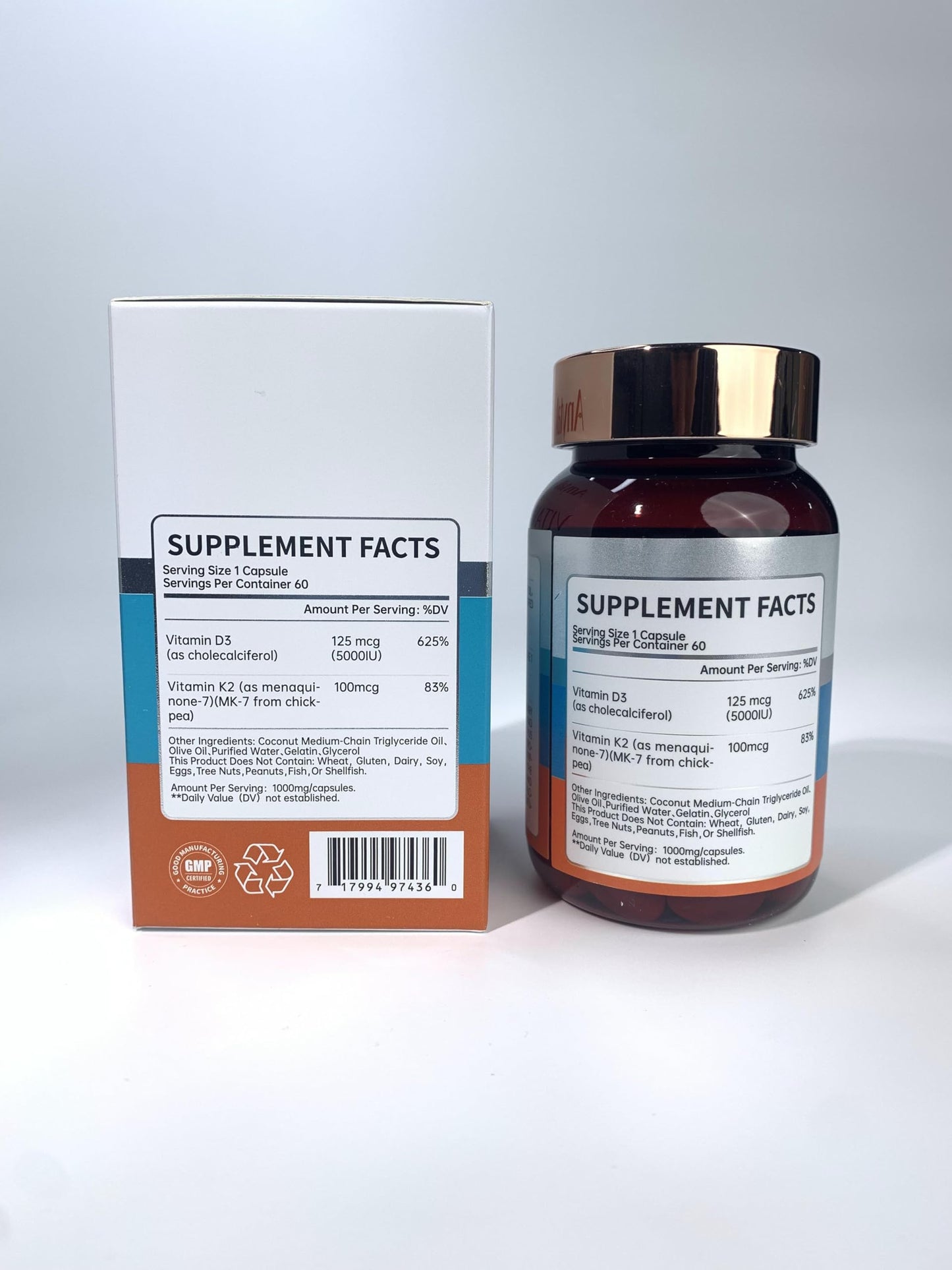 Suplemento vitamina d3 k2 anytalk envase 60 unidades