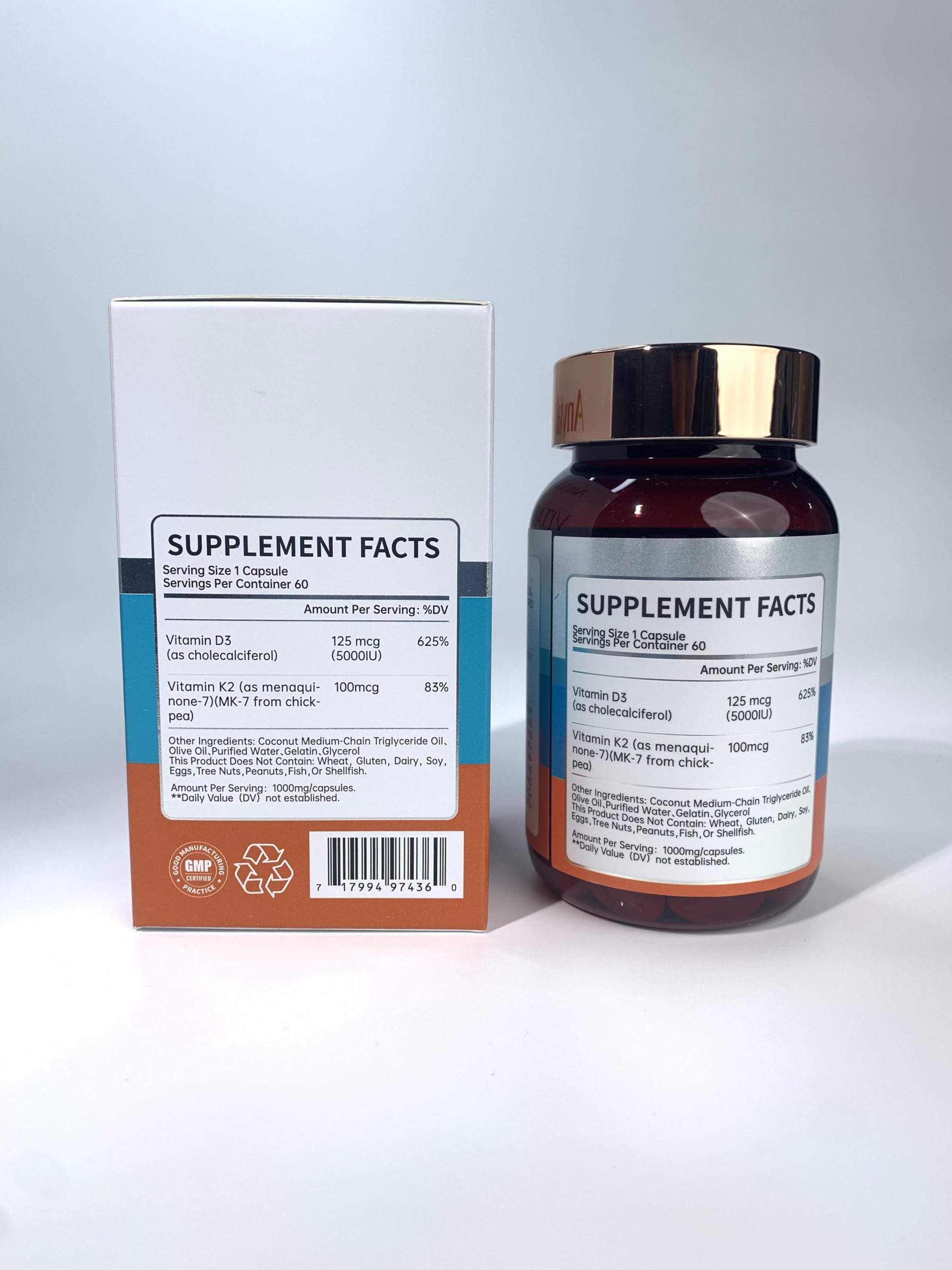 Suplemento vitamina d3 k2 anytalk envase 60 unidades