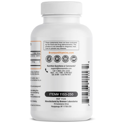 Suplemento de vitamina D3 y K2 Bronson 10,000 IU MK-7 250 cápsulas