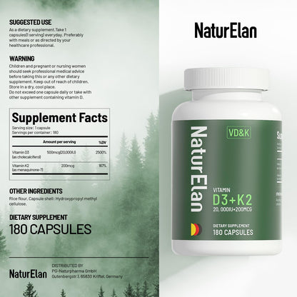 Suplemento de vitamina D3 K2 y magnesio con certificado cGMP