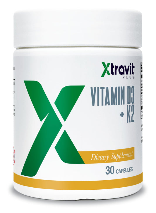 Suplemento vitamina D3 y K2 Xtravit para salud de huesos