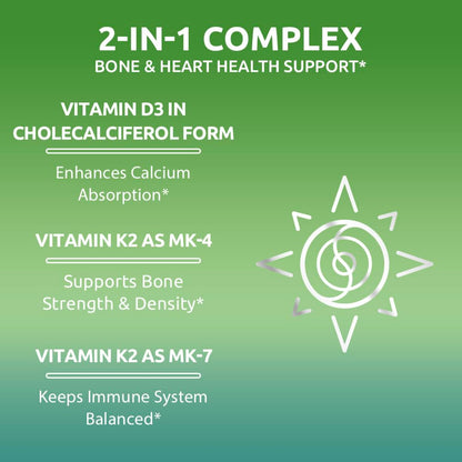 Suplemento de vitamina D3 K2 Zentastic caja y cápsulas