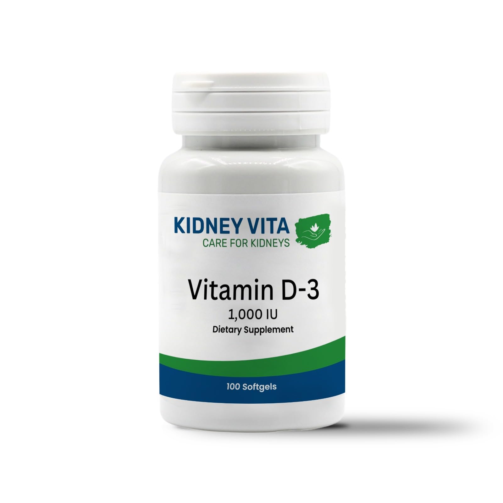 Suplemento vitamina d3 kidney vita 1000 ui 100 cápsulas blandas