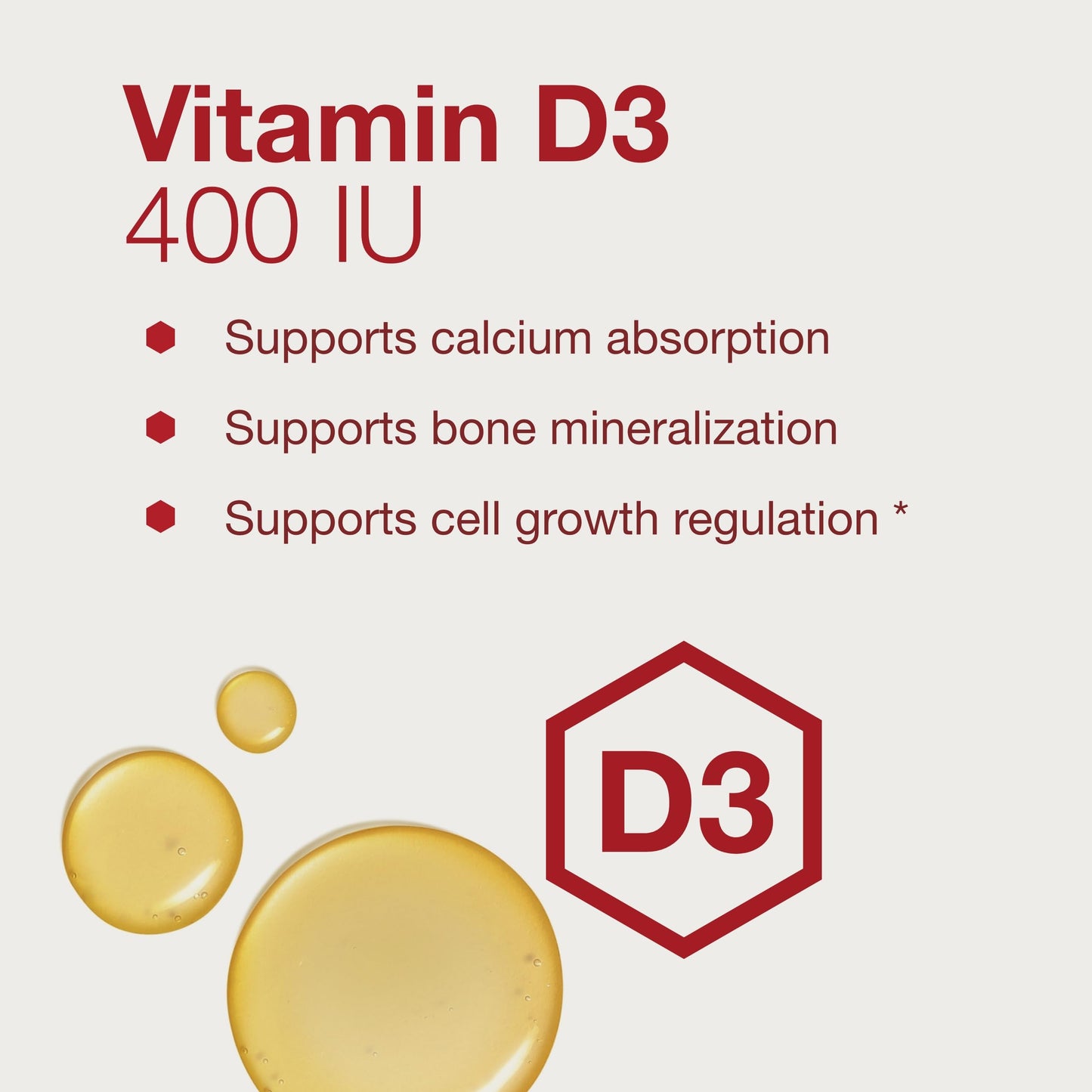 Suplemento de vitamina D3 líquida para absorción de calcio