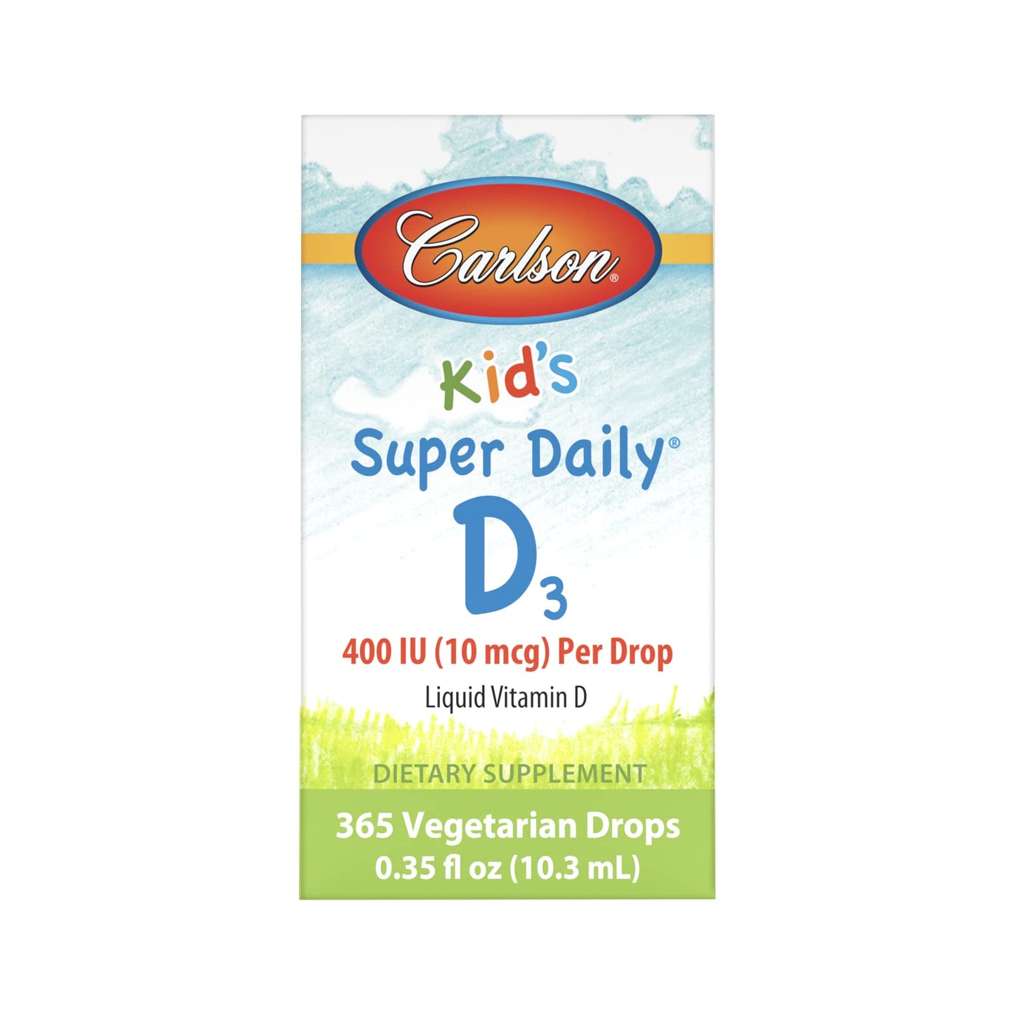Suplemento vitamina D3 líquido Carlson para niños