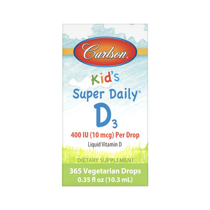 Suplemento vitamina D3 líquido Carlson para niños