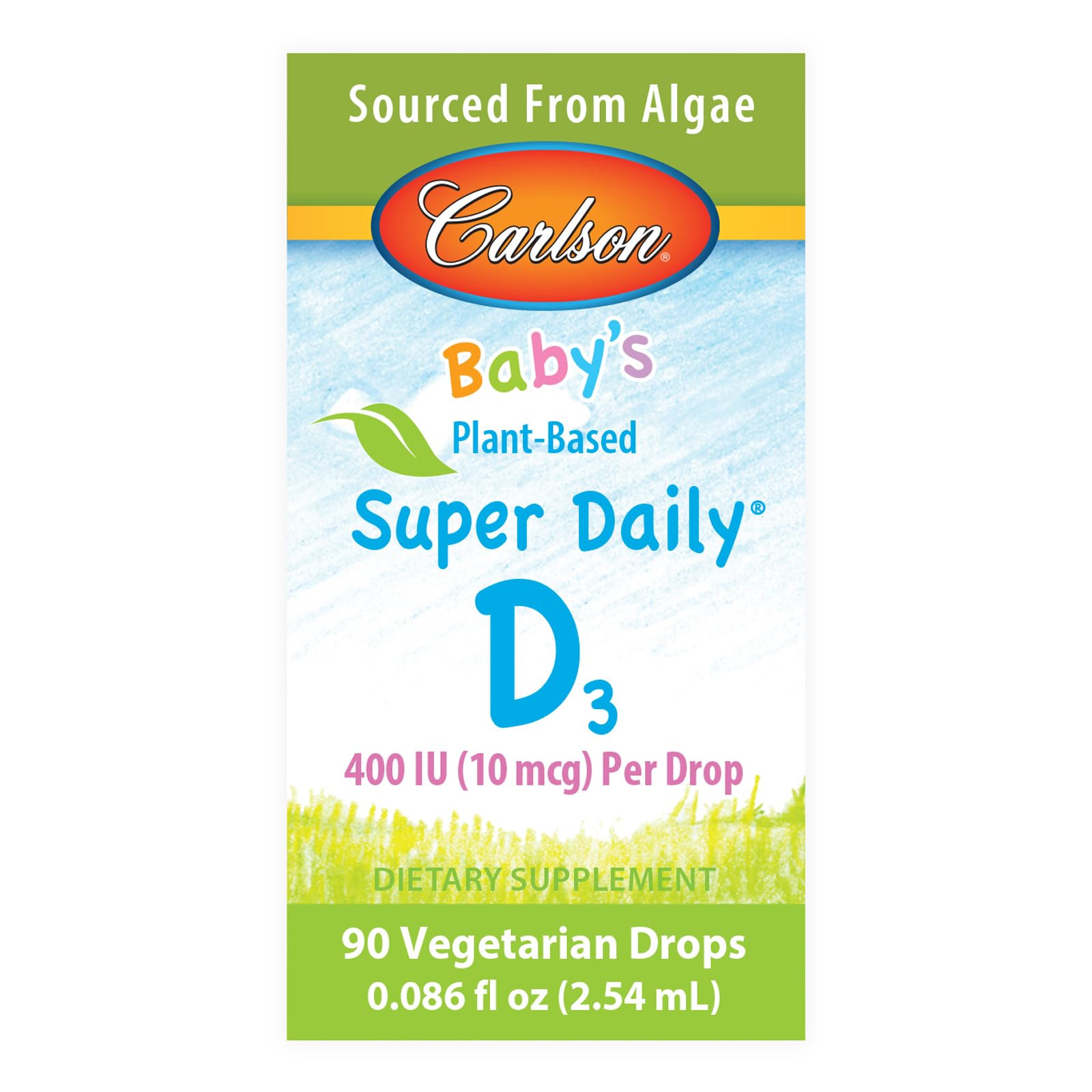 Suplemento vitamina D3 líquido sin sabor para bebés