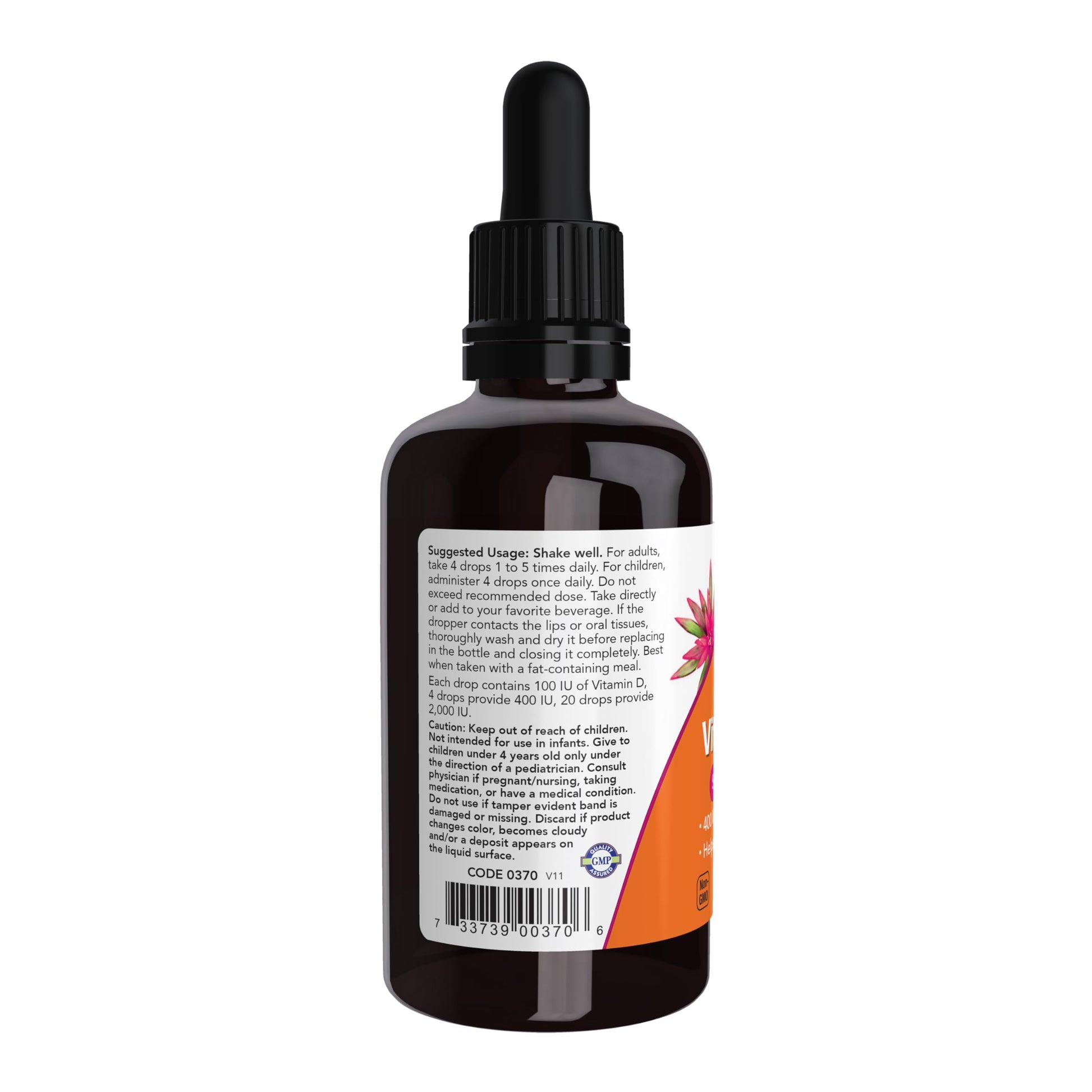 Suplemento Vitamina D3 NOW Foods apoyo huesos fuertes