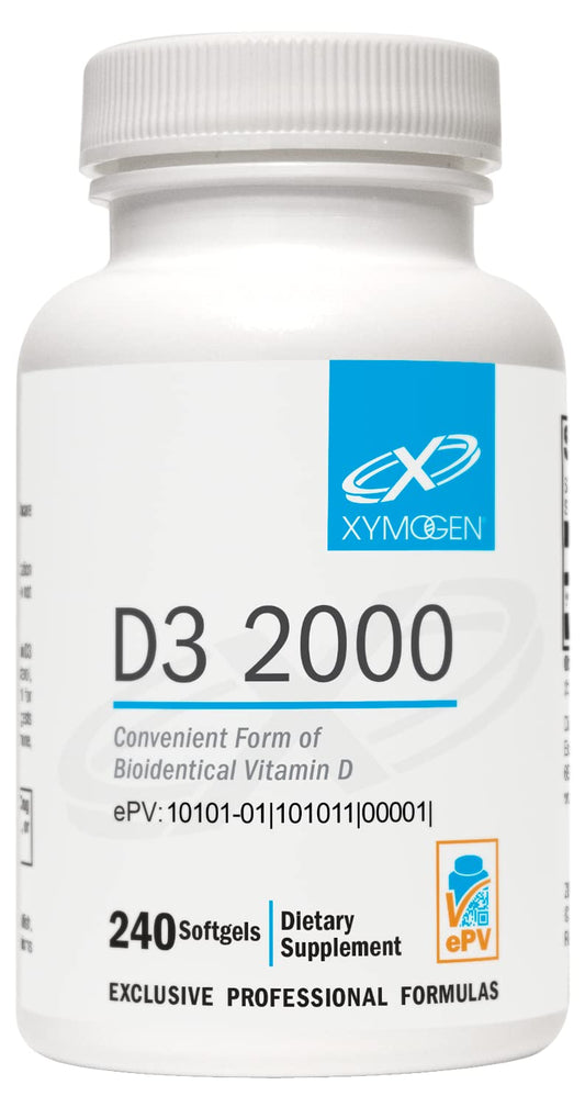 Suplemento vitamina D3 XYMOGEN cápsulas blandas 240 unidades