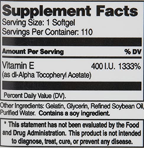 Suplemento vitamina e antioxidante 21st Century 400IU