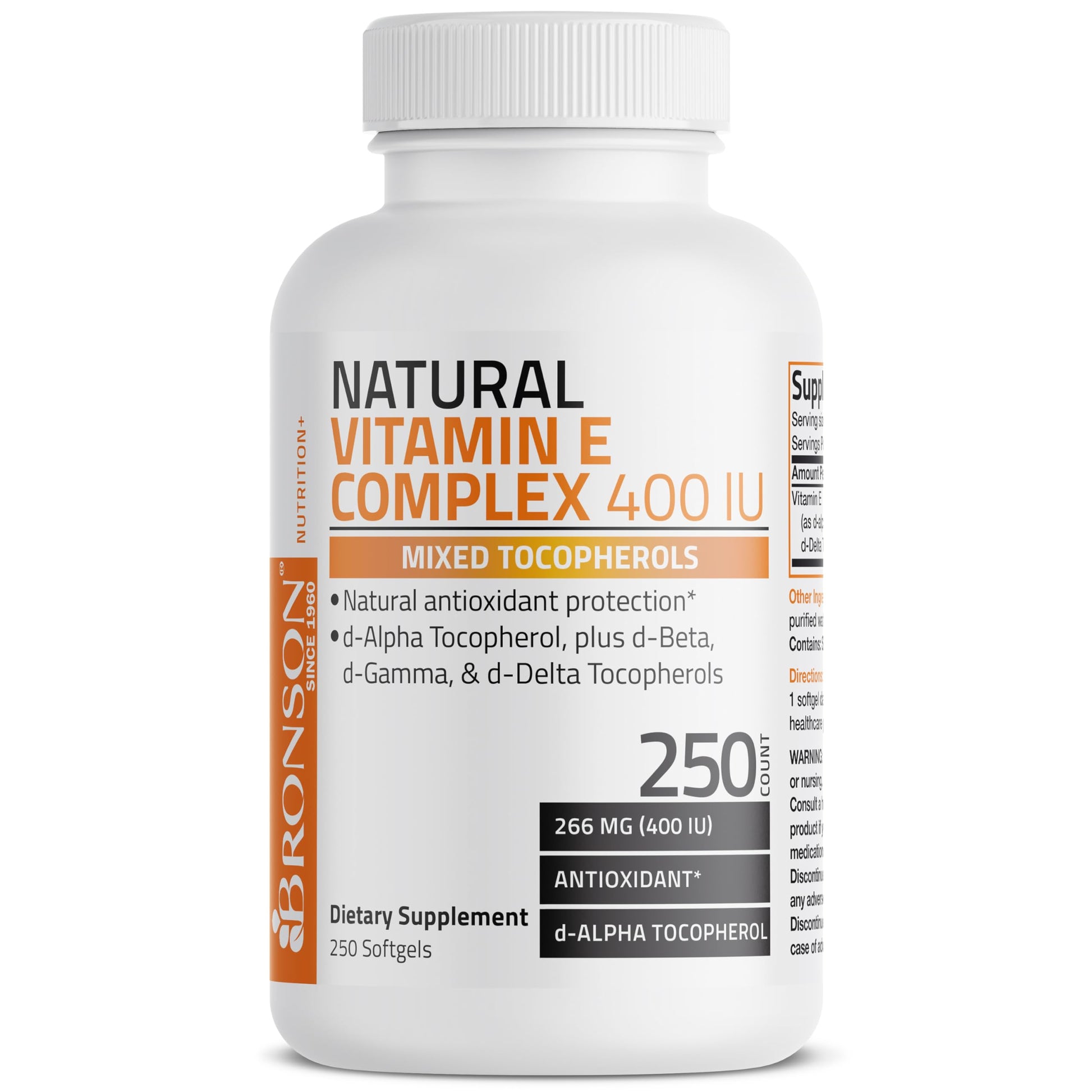 Suplemento vitamina e natural Bronson antioxidante calidad