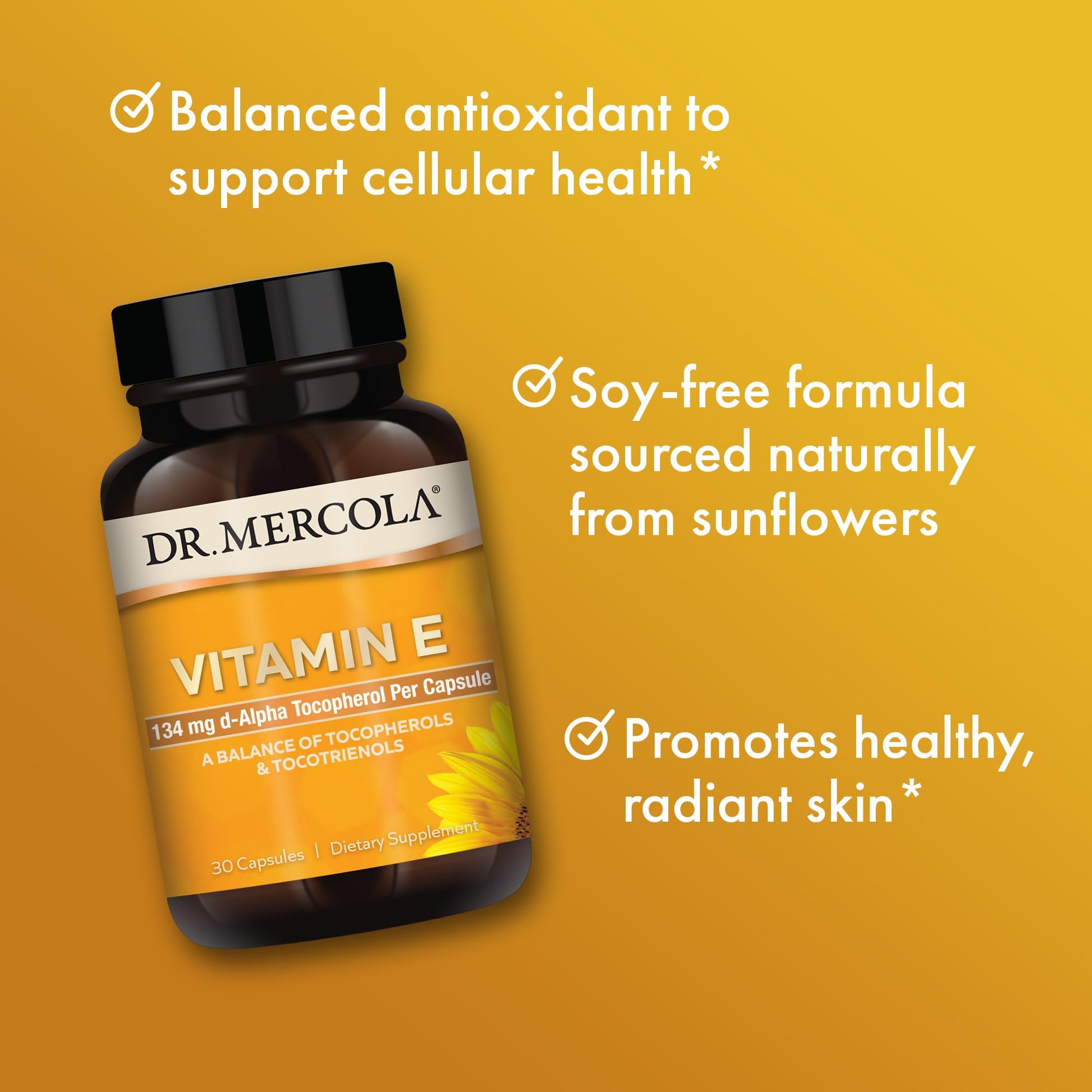 Suplemento Vitamina E natural sin soja Dr Mercola